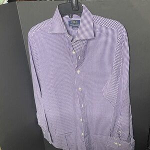 Polo by Ralph Lauren Men's Purple Gingham Shirt